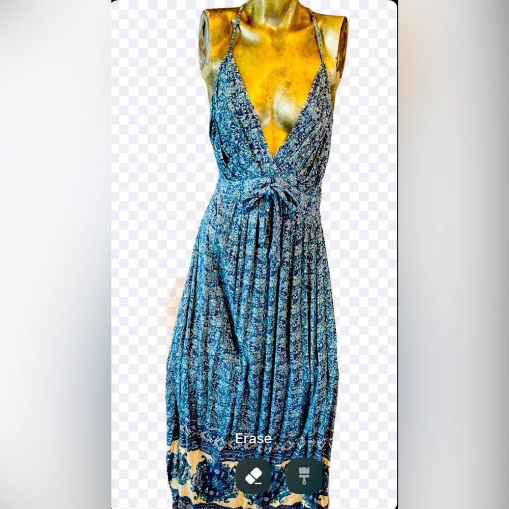 Beautiful bohemian summer maxi dress sundress